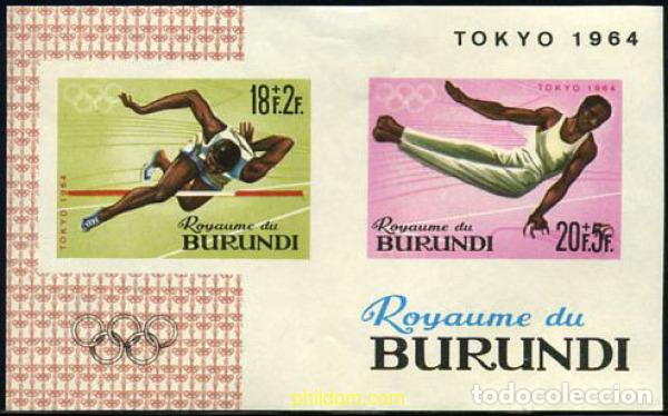 Sellos: 16027 MNH BURUNDI 1964 18 JUEGOS OLIMPICOS VERANO TOKIO 1964
