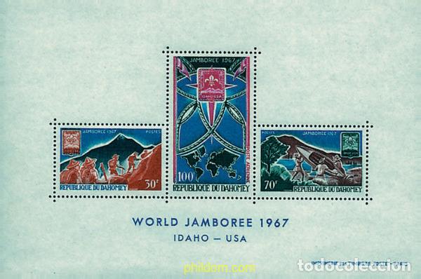 Sellos: 38520 MNH DAHOMEY 1967 12 JAMBOREE MUNDIAL EN IDAHO
