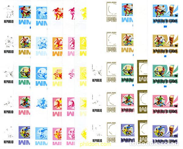 Sellos: 202308 MNH BURUNDI 1974 COPA DEL MUNDO DE FUTBOL. ALEMANIA-74