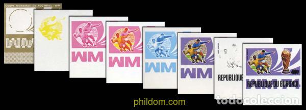 Sellos: 204495 MNH BURUNDI 1974 COPA DEL MUNDO DE FUTBOL. ALEMANIA-74