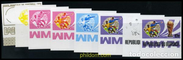 Sellos: 204496 MNH BURUNDI 1974 COPA DEL MUNDO DE FUTBOL. ALEMANIA-74