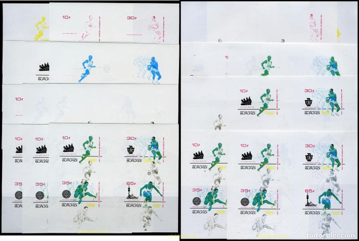 Sellos: 202508 MNH BURUNDI 1984 23 JUEGOS OLIMPICOS VERANO LOS ANGELES 1984