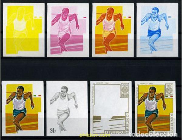 Sellos: 204278 MNH BURUNDI 1968 19 JUEGOS OLIMPICOS VERANO MEXICO 1968