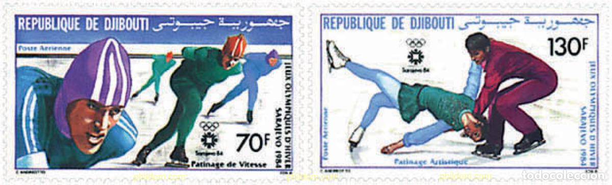Sellos: 70726 MNH DJIBOUTI 1984 14 JUEGOS OLIMPICOS INVIERNO SARAJEVO 1984