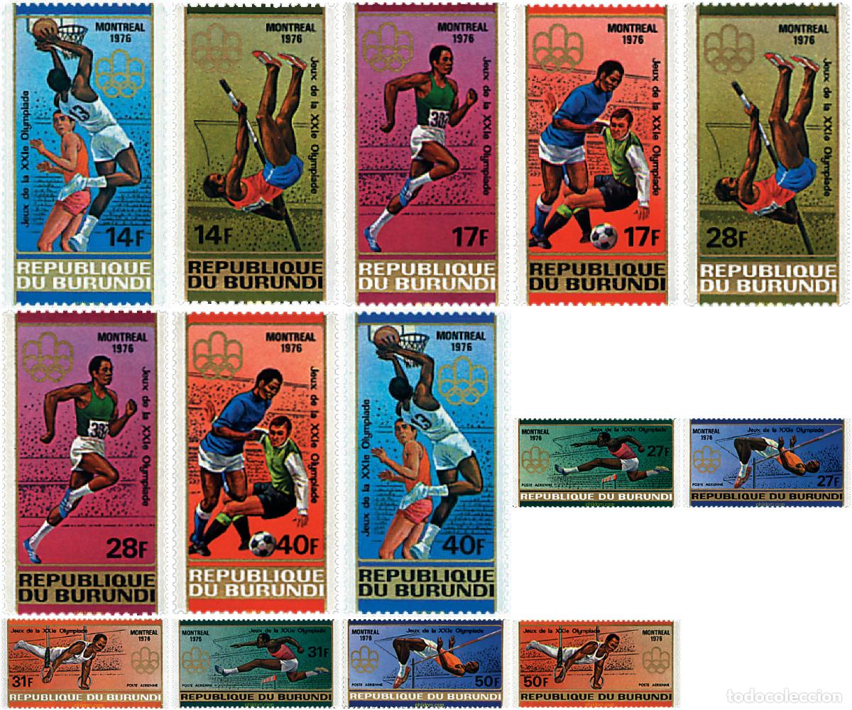 Sellos: 98812 MNH BURUNDI 1976 21 JUEGOS OLIMPICOS VERANO MONTREAL 1976
