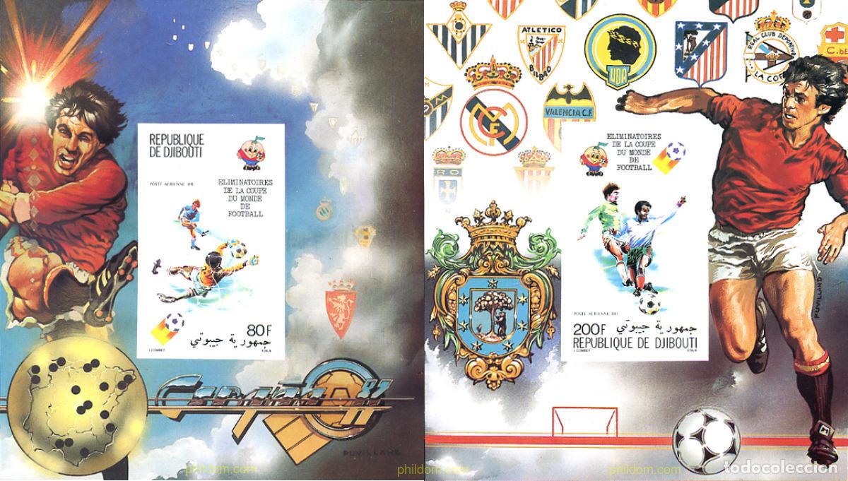 Sellos: 13558 MNH DJIBOUTI 1981 COPA DEL MUNDO DE FUTBOL. ESPA&Ntilde;A-82