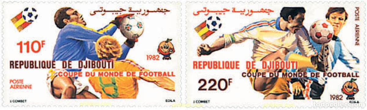 Sellos: 70621 MNH DJIBOUTI 1982 COPA DEL MUNDO DE FUTBOL. ESPA&Ntilde;A-82