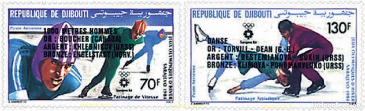 Briefmarken: 70728 MNH DJIBOUTI 1984 MEDALLISTAS DE LOS 14 JUEGOS OLIMPICOS DE INVIERNO. SARAJEVO 1984