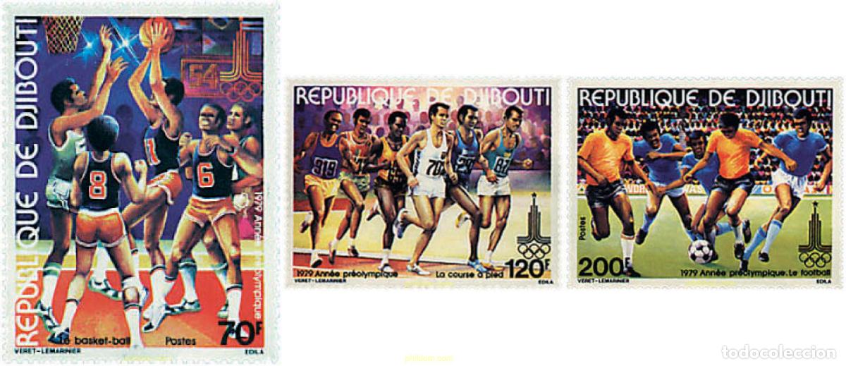 Briefmarken: 52941 MNH DJIBOUTI 1979 22 JUEGOS OLIMPICOS VERANO MOSCU 1980
