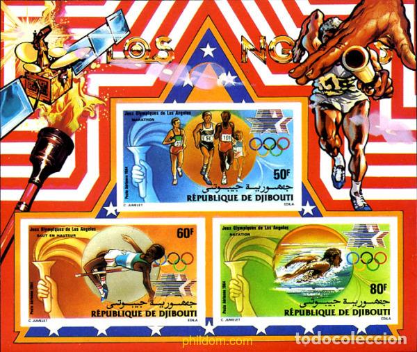 Briefmarken: 13576 MNH DJIBOUTI 1984 23 JUEGOS OLIMPICOS VERANO LOS ANGELES 1984