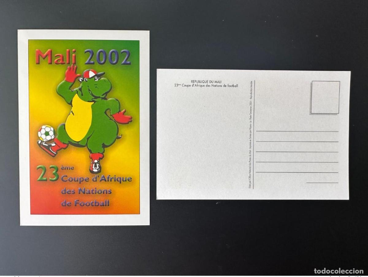 Stamps: Mali 2001/2002 tarjeta postal mascota de la 23&ordf; Copa &Aacute;frica Nations Soccer