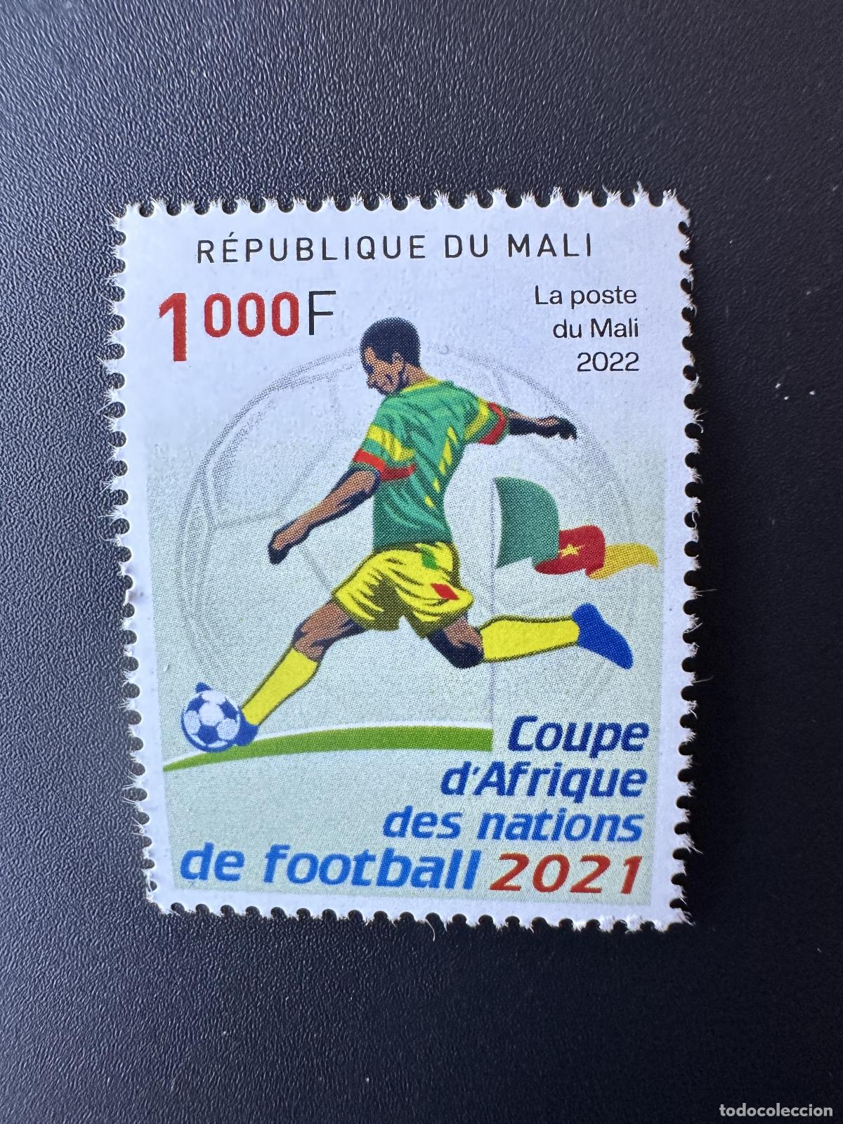 Stamps: Mali de mayo 2022? Copa Africana Naciones CAN Football Fu&szlig;ball Soccer 2021