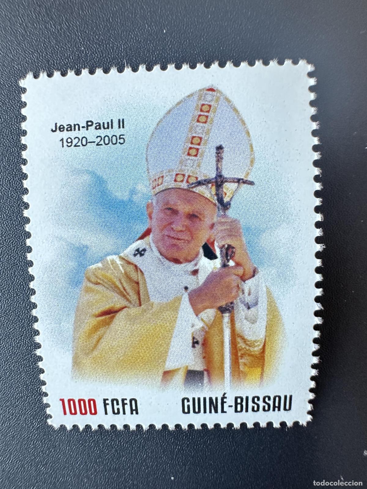 Sellos: Guinea Guinea-Bis&aacute;u 2023 Mi.? Sello personalizado del Papa Juan Pablo II