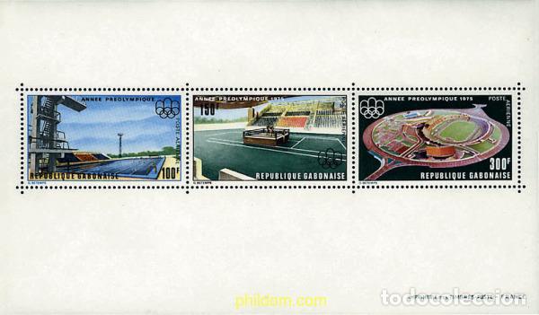 Sellos: 72906 MNH GABON 1975 21 JUEGOS OLIMPICOS VERANO MONTREAL 1976