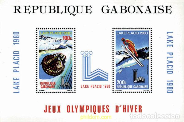 Sellos: 72949 MNH GABON 1980 13 JUEGOS OLIMPICOS INVIERNO LAKE PLACID 1980