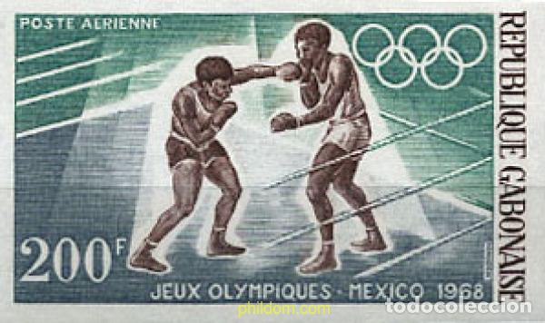 Sellos: 221493 MNH GABON 1968 19 JUEGOS OLIMPICOS VERANO MEXICO 1968