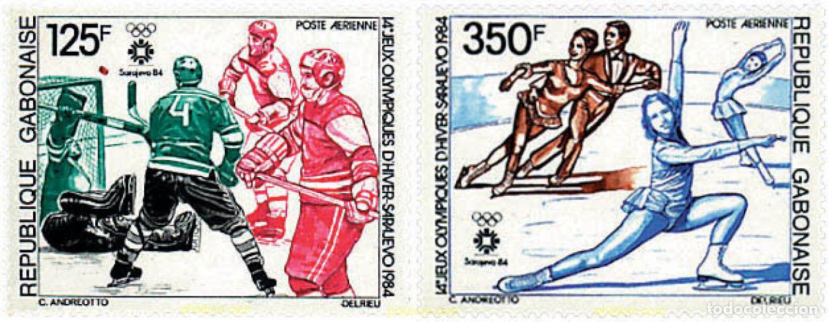 Sellos: 72965 MNH GABON 1984 14 JUEGOS OLIMPICOS INVIERNO SARAJEVO 1984