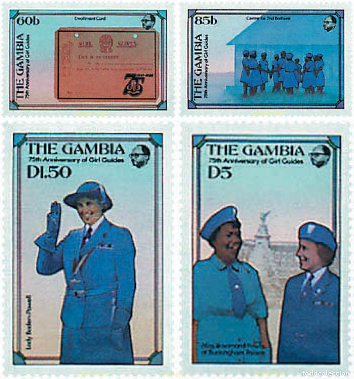 Sellos: 39953 MNH GAMBIA 1985 75 ANIVERSARIO DEL ESCULTISMO FEMENINO