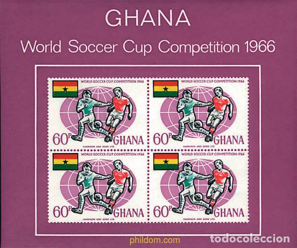 Sellos: 34113 MNH GHANA 1966 COPA DEL MUNDO DE FUTBOL. INGLATERRA-66