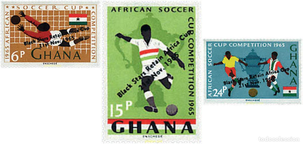Sellos: 49856 MNH GHANA 1965 COPA DE AFRICA DE FUTBOL