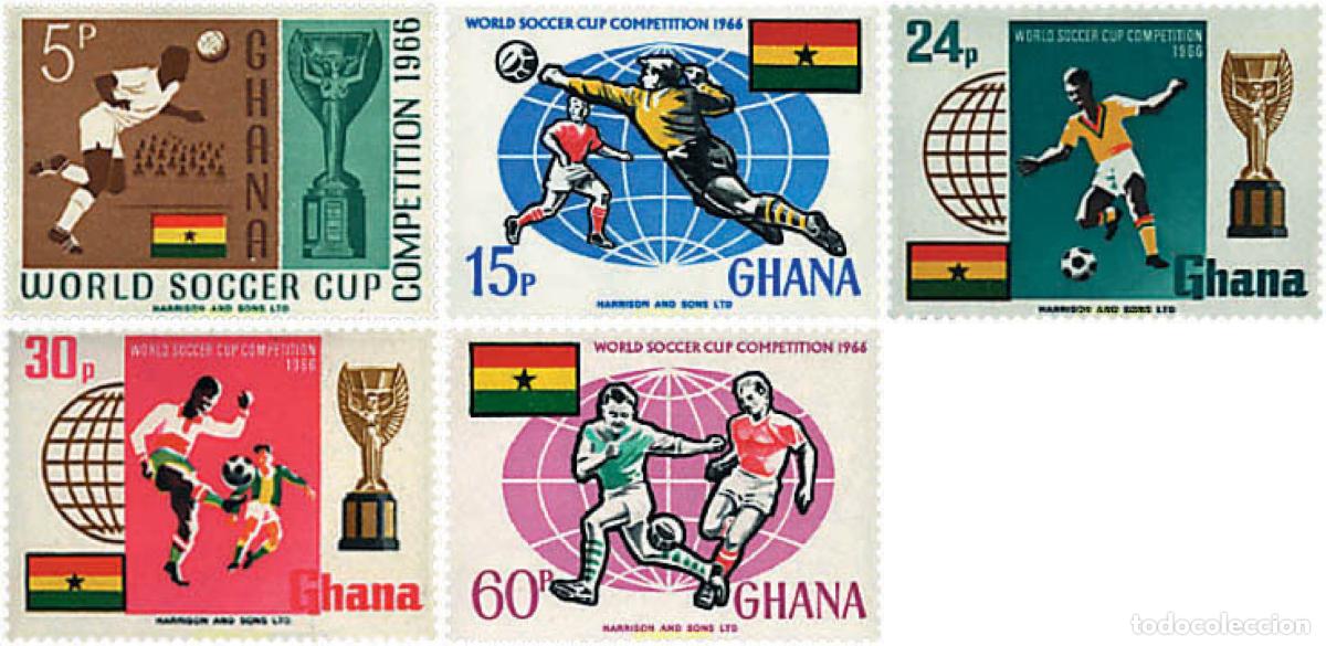 Sellos: 79356 MNH GHANA 1966 COPA DEL MUNDO DE FUTBOL. INGLATERRA-66