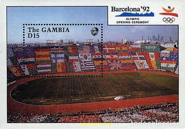 Sellos: 316843 MNH GAMBIA 1990 25 JUEGOS OLIMPICOS VERANO BARCELONA 1992