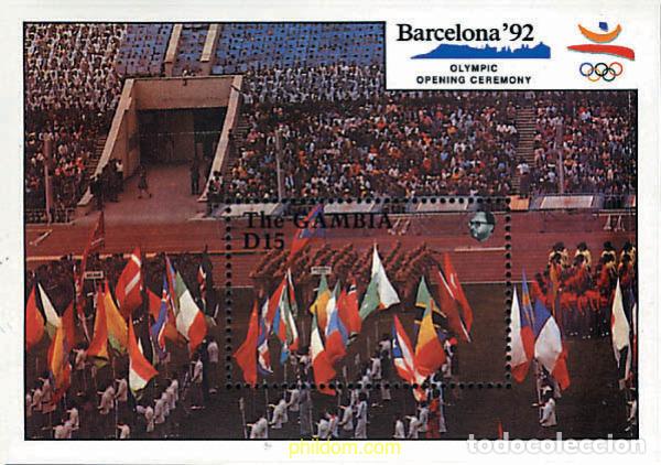 Sellos: 316844 MNH GAMBIA 1990 25 JUEGOS OLIMPICOS VERANO BARCELONA 1992