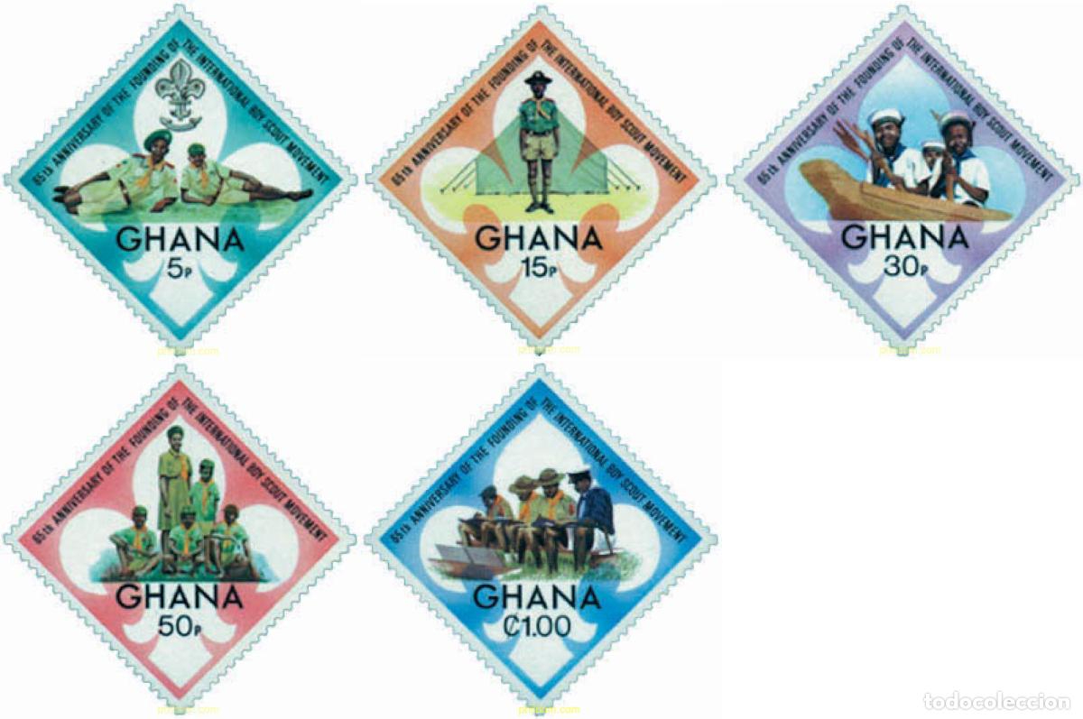 Selos: 38669 MNH GHANA 1972 65 ANIVERSARIO DEL ESCULTISMO