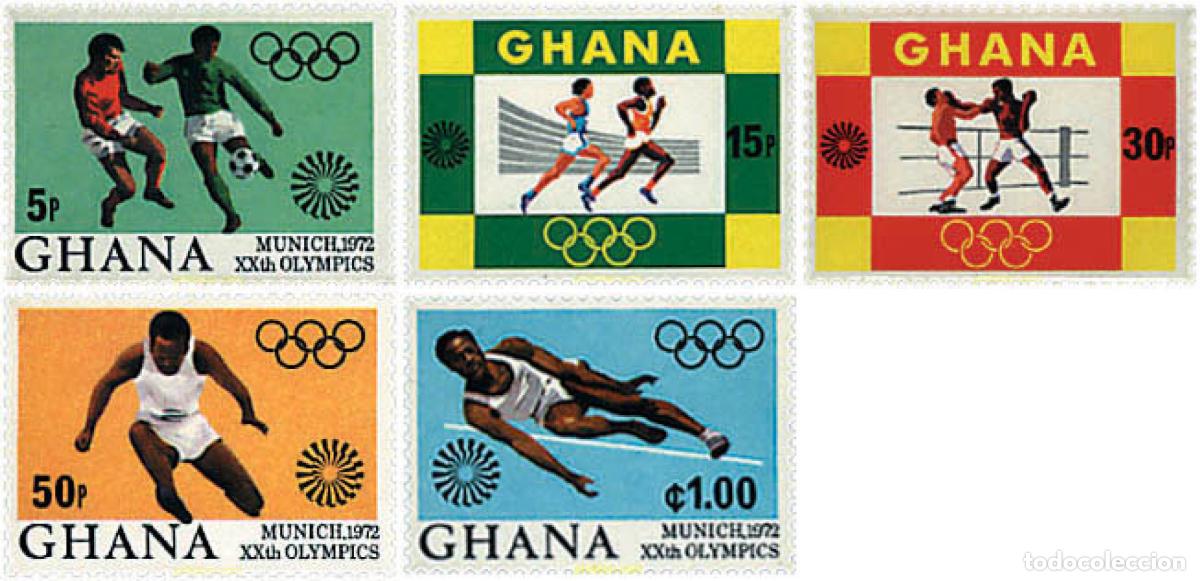 Sellos: 79357 MNH GHANA 1972 20 JUEGOS OLIMPICOS VERANO MUNICH 1972