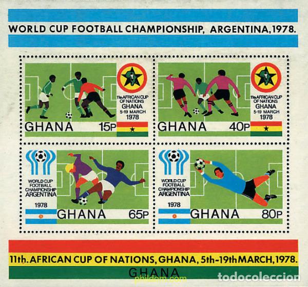 Sellos: 34116 MNH GHANA 1978 COPA DEL MUNDO DE FUTBOL. ARGENTINA-78
