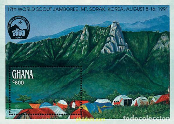 Sellos: 265477 MNH GHANA 1991 50 ANIVERSARIO DE LA MUERTE DE LORD BADEN-POWELL