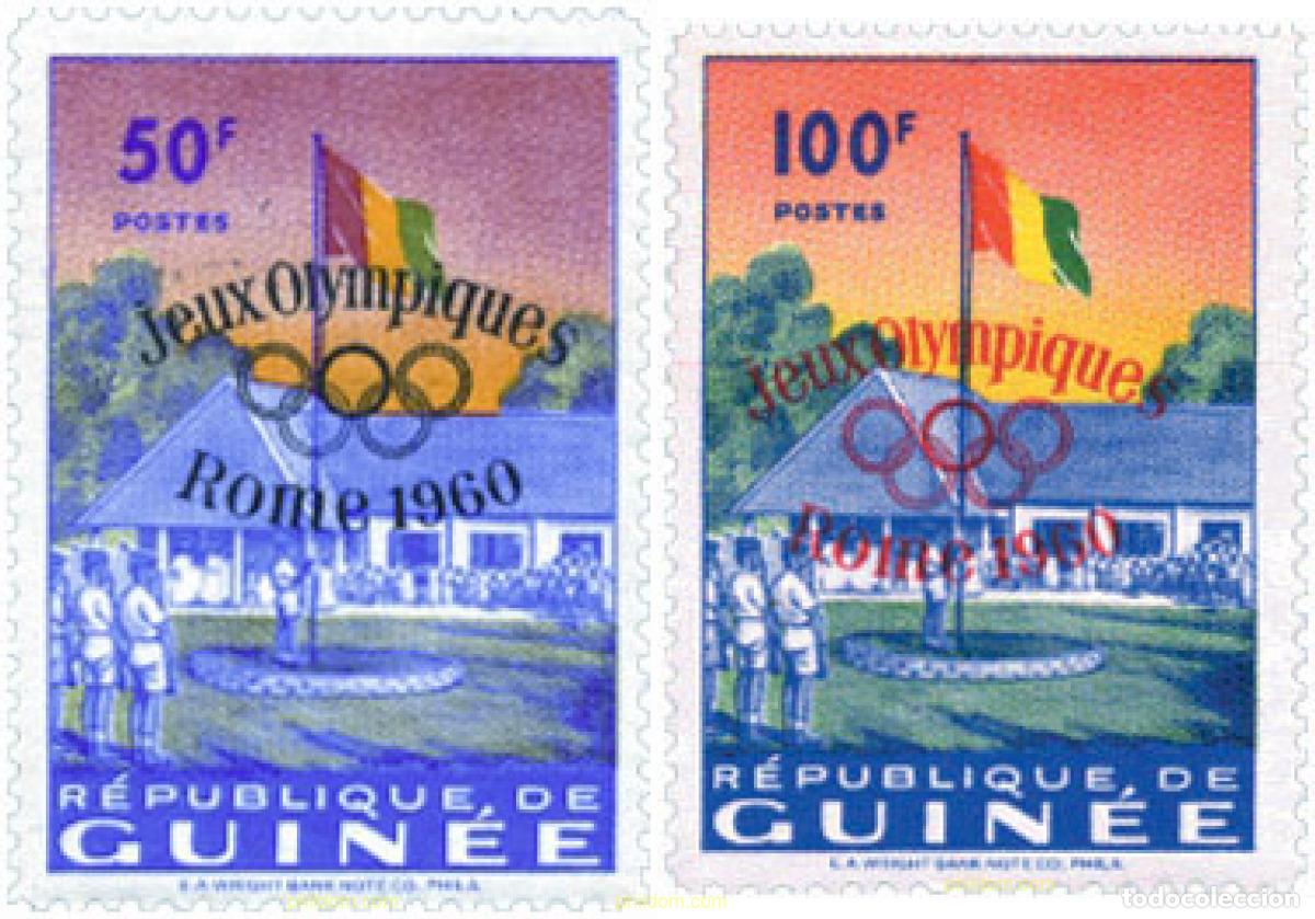 Sellos: 222082 MNH GUINEA 1960 17 JUEGOS OLIMPICOS VERANO ROMA 1960
