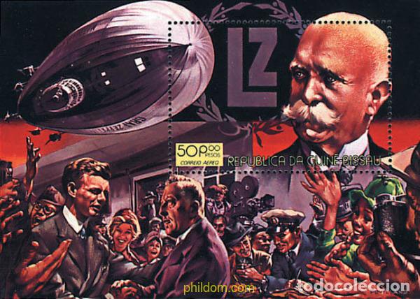 Sellos: 91121 MNH GUINEA BISSAU 1978 75 ANIVERSARIO DEL ZEPPELIN