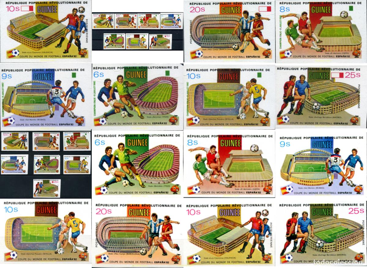 Sellos: 14562 MNH GUINEA 1982 COPA DEL MUNDO DE FUTBOL. ESPA&Ntilde;A-82