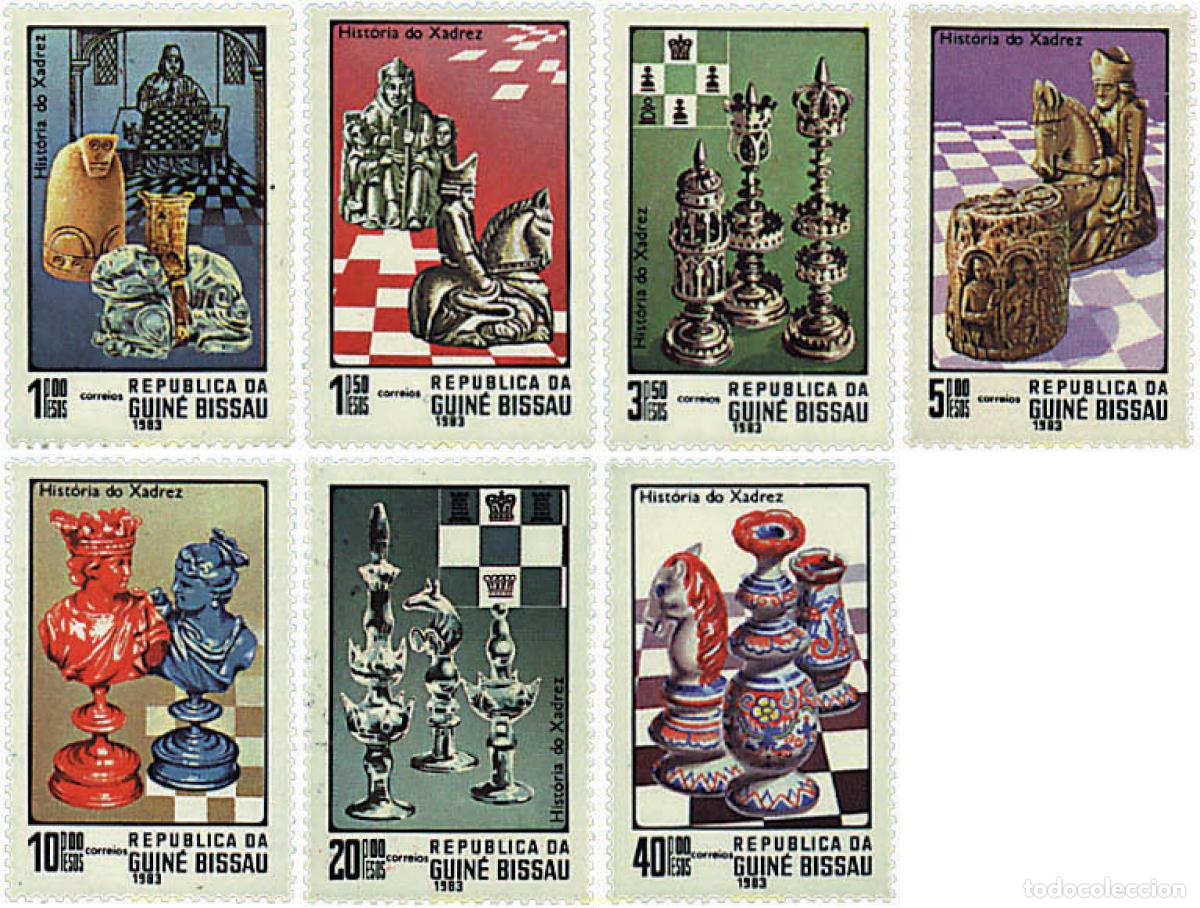 Sellos: 30812 MNH GUINEA BISSAU 1983 HISTORIA DEL AJEDREZ
