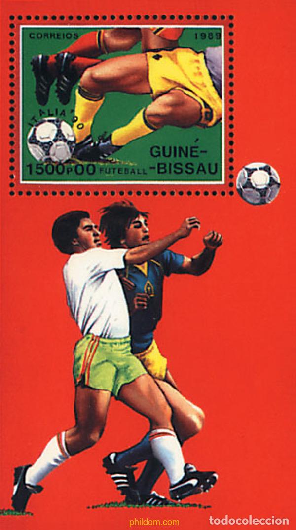 Sellos: 68237 MNH GUINEA BISSAU 1989 COPA DEL MUNDO DE FUTBOL. ITALIA-90