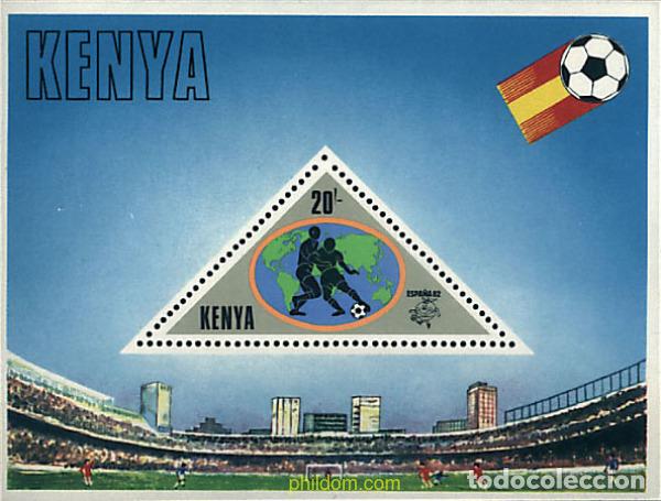 Sellos: 39669 MNH KENIA 1982 COPA DEL MUNDO DE FUTBOL. ESPA&Ntilde;A-82