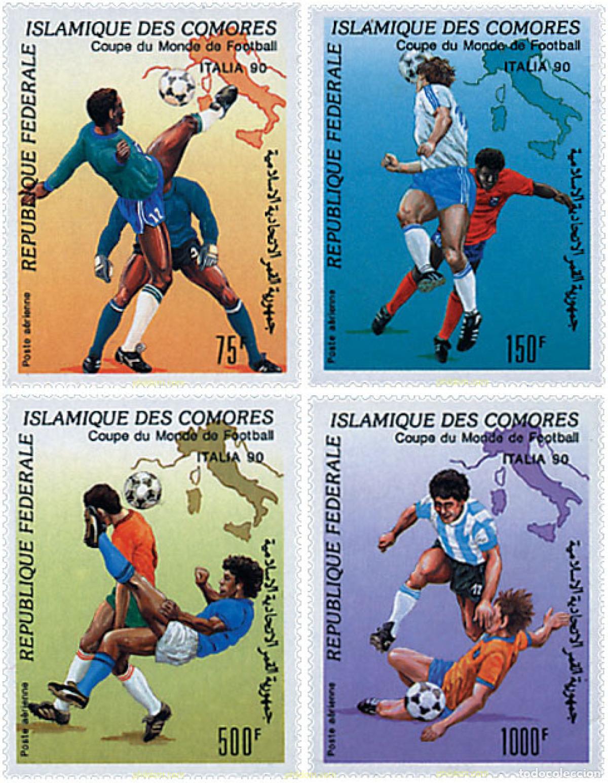 Sellos: 73162 MNH COMORES 1990 COPA DEL MUNDO DE FUTBOL. ITALIA-90