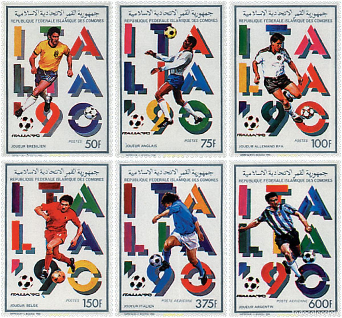 Briefmarken: 73149 MNH COMORES 1989 COPA DEL MUNDO DE FUTBOL. ITALIA-90