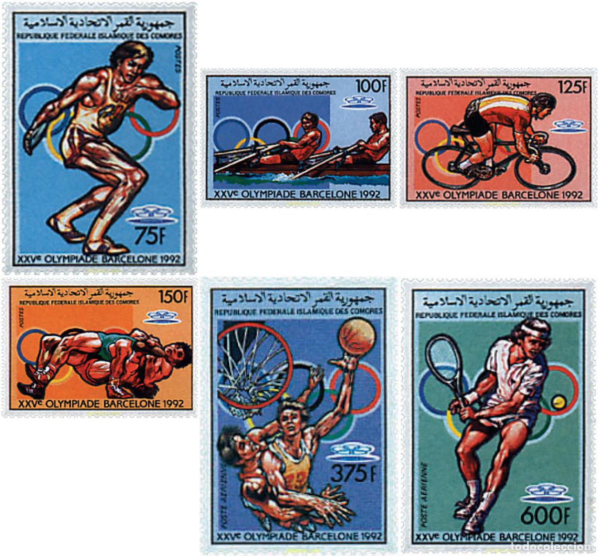 Sellos: 73130 MNH COMORES 1988 25 JUEGOS OLIMPICOS VERANO BARCELONA 1992