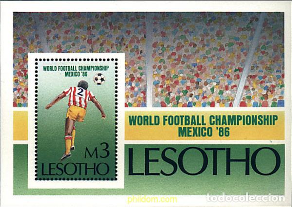 Sellos: 47770 MNH LESOTHO 1986 COPA DEL MUNDO DE FUTBOL. MEXICO-86