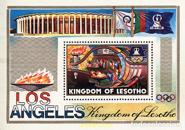 Sellos: 54386 MNH LESOTHO 1984 23 JUEGOS OLIMPICOS VERANO LOS ANGELES 1984