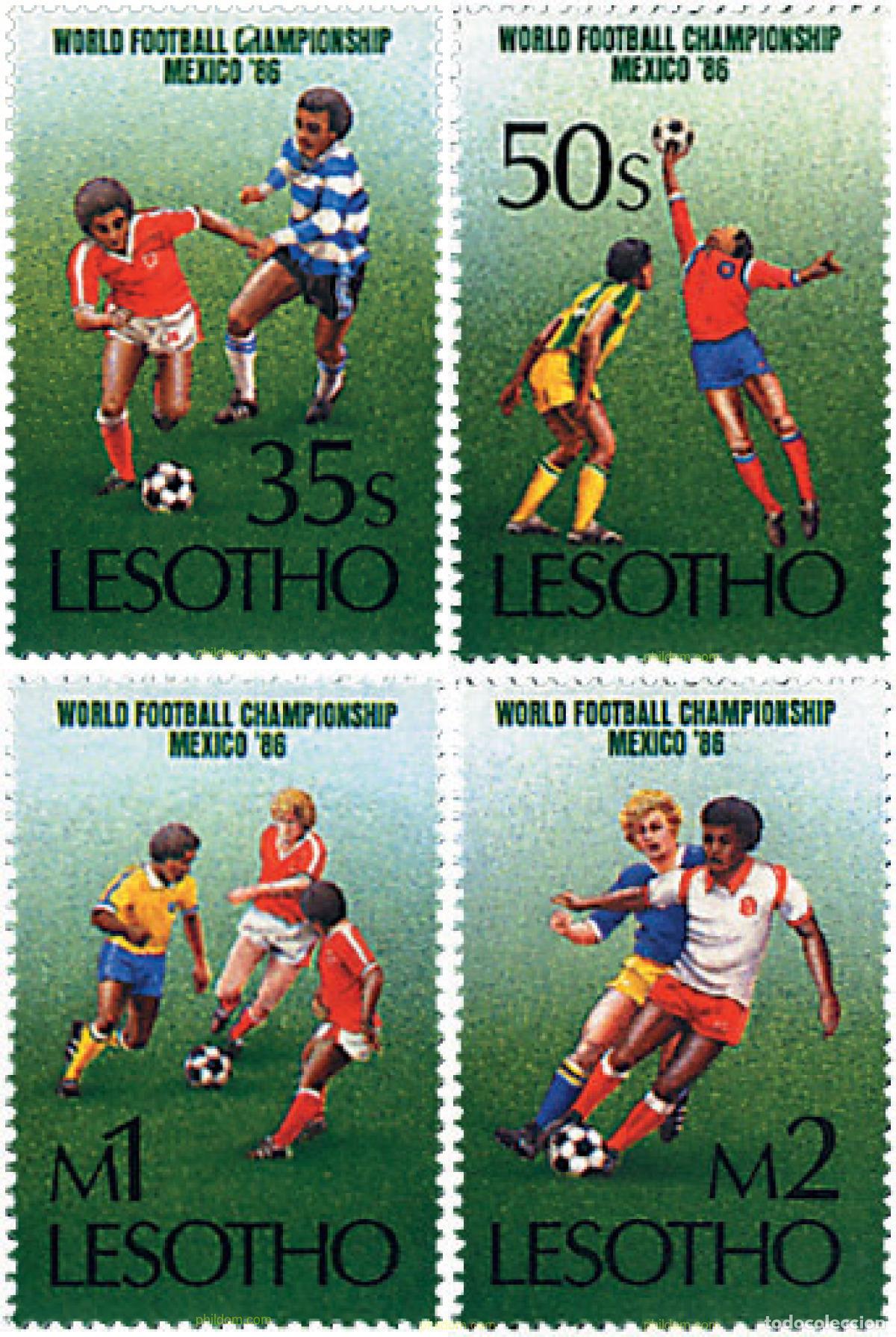 Sellos: 27551 MNH LESOTHO 1986 COPA DEL MUNDO DE FUTBOL. MEXICO-86