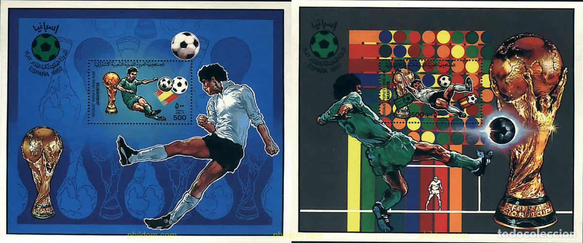 Sellos: 39689 MNH LIBIA 1982 COPA DEL MUNDO DE FUTBOL. ESPA&Ntilde;A-82