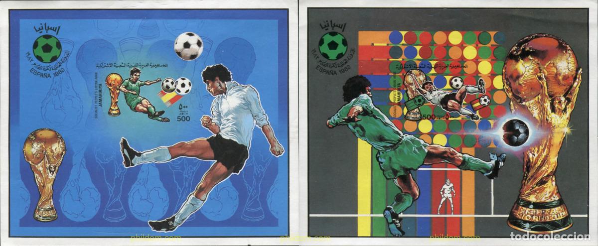 Sellos: 104773 MNH LIBIA 1982 COPA DEL MUNDO DE FUTBOL. ESPA&Ntilde;A-82