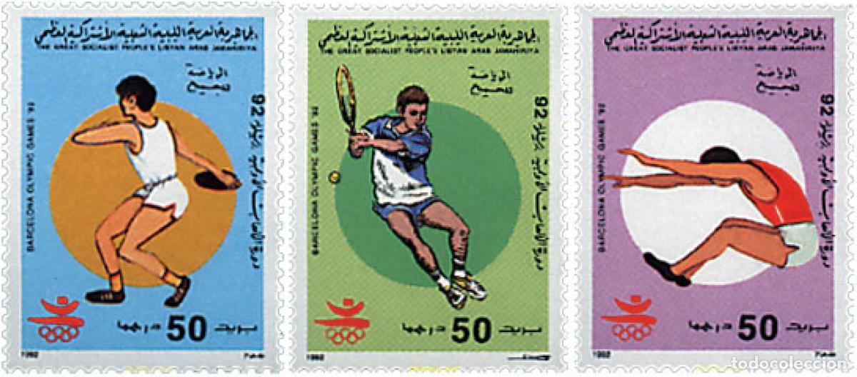 Sellos: 48061 MNH LIBIA 1992 25 JUEGOS OLIMPICOS VERANO BARCELONA 1992