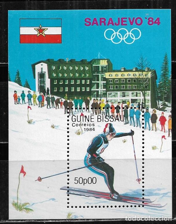 Francobolli: GUINEA BISSAU 1984, HOJA BLQUE Ivert 46 - JUEGOS OL&Iacute;MPICOS SARAJEVO'84. MNH.