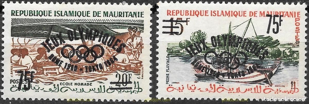 Sellos: 104818 MNH MAURITANIA 1962 17 JUEGOS OLIMPICOS VERANO ROMA 1960. - 18 JUEGOS OLIMPICOS VERANO TOKIO