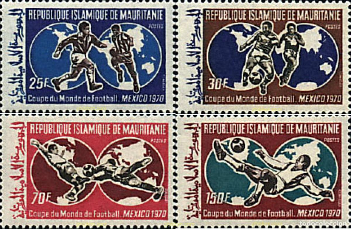 Timbres: 71328 MNH MAURITANIA 1970 COPA DEL MUNDO DE FUTBOL - MEXICO-70