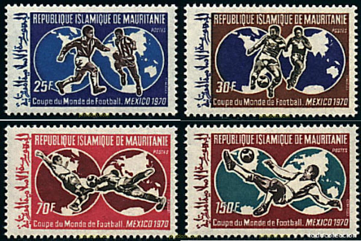 Timbres: 280906 HINGED MAURITANIA 1970 COPA DEL MUNDO DE FUTBOL - MEXICO-70